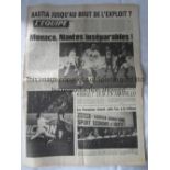 1978 UEFA CUP FINAL Bastia v P.S.V. Eindhoven played 26/4/1978 at Stade Furiani, Bastia. Issue of