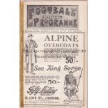 EVERTON V ASTON VILLA / LIVERPOOL RES. V WBA RES. 1925 Joint issue programme 21/11/1925, ex-binder