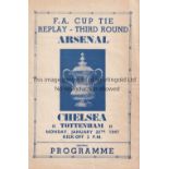 ARSENAL V CHELSEA AT TOTTENHAM 1947 Pirate programme issued by T. Ross for the FA Cup tie at