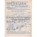 CHELSEA Home programme v Leeds United 8/4/1933. Not ex Bound Volume. Light staple rust. No