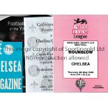 CHELSEA A collection of Chelsea memorabilia to include 112 programmes 1954-2012. Also includes an
