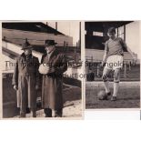 CARDIFF CITY Seven original B/W photos, the largest being 10" X 7", 6 of which have Press stamps