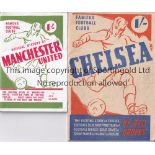 CHELSEA / MANCHESTER UNITED Two Famous Football Club issues. Original 1946/7 issue Chelsea by Reg