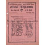 CHARITY SHIELD 1925 Programme Charity Shield Amateurs v Professionals at Tottenham 5/10/1925.