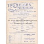 CHELSEA Single sheet home programme v Thames London Challenge Cup 1st Round 14/10/1931. This was the