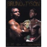 FRANK BRUNO V MIKE TYSON 1996 On site programme for the fight at the MGM Grand 16/3/1996.