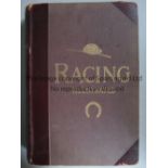 HORSERACING 1895 Bound volume of Racing Illustrated Volume II, December 1895 to June 1896. Brown