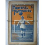 LADIES FOOTBALL 1921 The Football Favourite magazine 9/4/1921 with the front cover picture "Dick