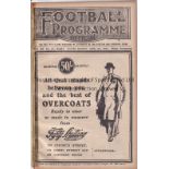 LIVERPOOL V QUEENS PARK / EVERTON RES. V BLACKBURN ROVERS RES. 1928 Joint issue programme 9/4/1928