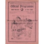 TOTTENHAM HOTSPUR V ARSENAL 1933 Programme at Tottenham 16/9/1933. Light creasing at edges. No