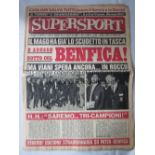 1965 EUROPEAN CUP FINAL Inter Milan v Benfica played 27/5/1965 at the San Siro, Milan. Scarce ''