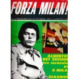 1974 ECWC FINAL AC Milan v Magdeburg played 8/5/1974. Official AC Milan ''FORZA MILAN'' issue