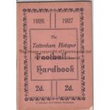 TOTTENHAM HOTSPUR Official handbook for season 1926/7, very small wear to front cover. Fair to
