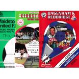 NON-LEAGUE FOOTBALL PROGRAMMES Fifty five programmes, with many Friendlies against League opposition