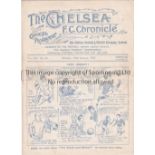 CHELSEA Home programme v Clapton Orient 24/1/1925. Not ex Bound Volume. Very light horizontal fold