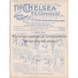 CHELSEA Home programme v West Ham United 20/10/1923. Ex Bound Volume. Generally good