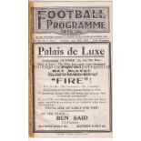EVERTON V LIVERPOOL / LIVERPOOL "A" V HIGH PARK (SOUTHPORT) 1928 Joint issue programme 29/9/1928,