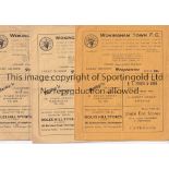 WOKINGHAM TOWN Eight home Met. Lge. Programmes. Four in season 1954/5 v. Horsham 12/2/55,