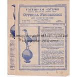 TOTTENHAM HOTSPUR Forty six home programmes 1948 - 1960. Most are in sub-standard condition. A few