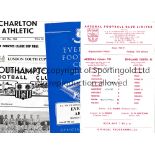 ARSENAL Five programmes for Youth matches. Home v. England Youth XI 66/7 single card, team changes,.