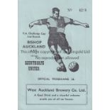 BISHOP AUCKLAND V SCUNTHORPE UNITED 1955 FA CUP Programme for the FA Cup tie at Bishop Auckland 10/