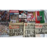 HILLSBOROUGH DISASTER 1989 Several items relating to the disaster at the Liverpool v Nottingham