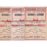 GATESHEAD AFC 1959/60 / LAST LEAGUE SEASON Twenty home programmes for their last season in the