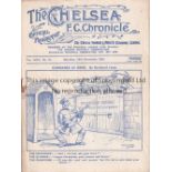 CHELSEA V ARSENAL 1934 Programme at Chelsea 24/11/1934. Not Ex Bound Volume. Staple rust. No