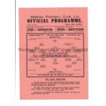 ARSENAL Single sheet home programme v Millwall 24/2/1940 League South C, very slightly creased.