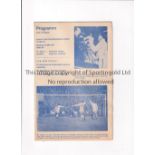 TOTTENHAM HOTSPUR Programme for the away Friendly v. FC Zurich 30/5/1967. Generally good