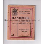 DULWICH HAMLET Handbook and Fixture List booklet for season 1939/40, very slightly wear on the