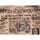 READING Three newspapers: News of the World 2nd May 1926, Football Chronicle 1st May 1926, The