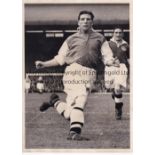 TED DRAKE / ARSENAL An 8" X 6" B/W Press photo with stamp on the reverse of Drake in action for