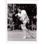 FOOTBALL PRESS PHOTOS 1980'S Over 90 B/W photos with stamps on the reverse featuring English clubs