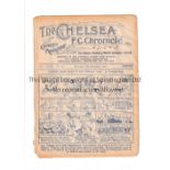 CHELSEA V ARSENAL 1931 Programme for the League match at Chelsea 21/11/1931, ex-binder and