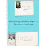 ENGLAND 1966 TEAM AUTOGRAPHS Various white cards, magazine pictures etc. signed by members of the