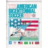 GEORGE BEST / US BICENTENNIAL CUP Programme for the Tournament including Team America which included