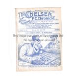 CHELSEA Home programme v Arsenal 28/4/1934. Arsenal's 3rd Championship winning season. Ex Bound