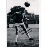 LEYTON ORIENT Three, 2 B/W and 1 colour autographed 12 x 8 photos of former players Dave Dunmore,