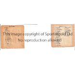 PORTSMOUTH / CRYSTAL PALACE AUTOGRAPHS 1930'S A double sided sheet signed on one side by 23 X