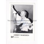 GERRY MARSDEN AUTOGRAPH A signed black & white promo card in blue ink of the lead singer in Gerry