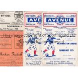 1950'S NON-LEAGUE PROGRAMMES Four programmes: Walthamstow Avenue v Sheppey United, scores entered