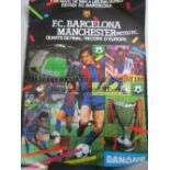 1983/84 ECWC Barcelona v Manchester United (1st Leg) played 7/3/1984 at the Nou Camp, Barcelona.