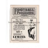 EVERTON V ARSENAL / LIVERPOOL RES. V WBA RES. 1929 / CLIFF BASTIN DEBUT Joint issue programme 5/10/