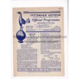 TOTTENHAM HOTSPUR Nineteen home programmes: 1949/50 v Brentford, Bury, Hull, Southampton, 1950/1 v