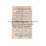 BARNSLEY V LIVERPOOL 1945 Four page programme for the FL North match at Barnsley 26/12/1945, heavily