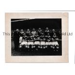 WALES 1947 An 8" X 6" mounted B/W team group photo taken before the match in Ireland 9/3/1947 with a