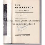 LEN SHACKLETON Book 'Clown Prince of Football'. His orginal autobiography published in 1955. The