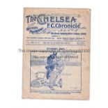 CHELSEA / ASTON VILLA / FULHAM Gatefold programme Chelsea v Aston Villa 21/3/1913. Also covers the