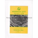 NORWICH CITY V ILFORD 1958 FA CUP Scarce programme for the match at Norwich 15/11/1958 in their